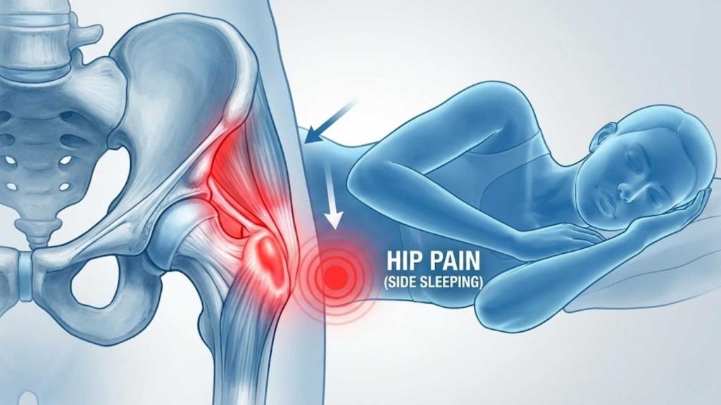 how to relieve hip pain from sleeping on side